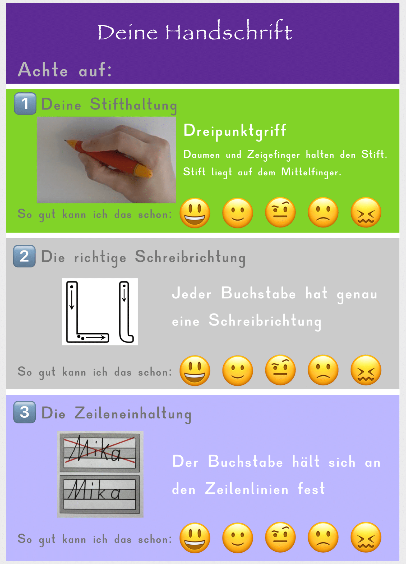 Handschrift lernen
